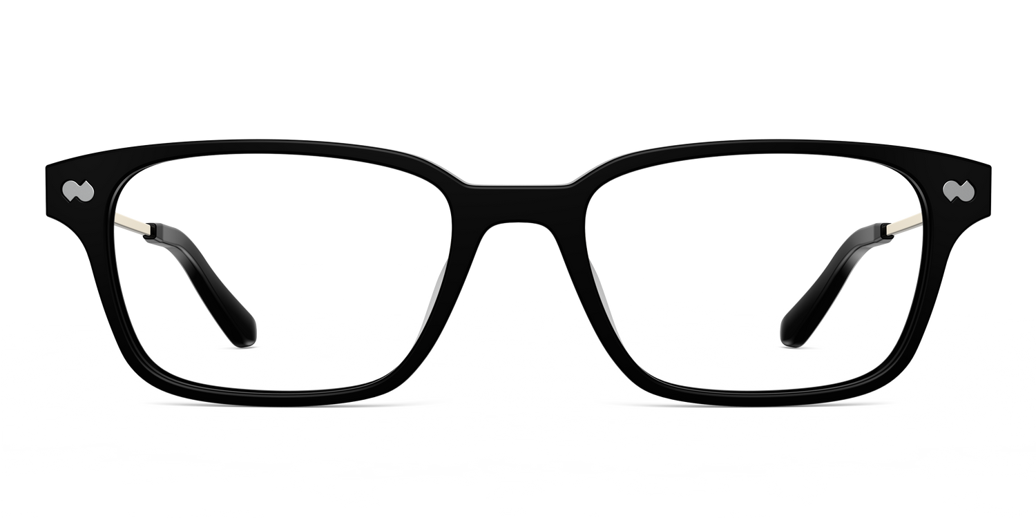 Mixed Material Black Gold Metal