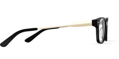 Mixed Material Black Gold Metal