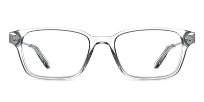 Mixed Material Crystal Clear Silver Metal