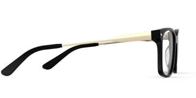 Mixed Material Black Gold Metal