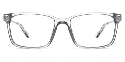 Mixed Material Crystal Clear Silver Metal