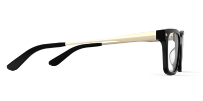 Mixed Material Black Gold Metal