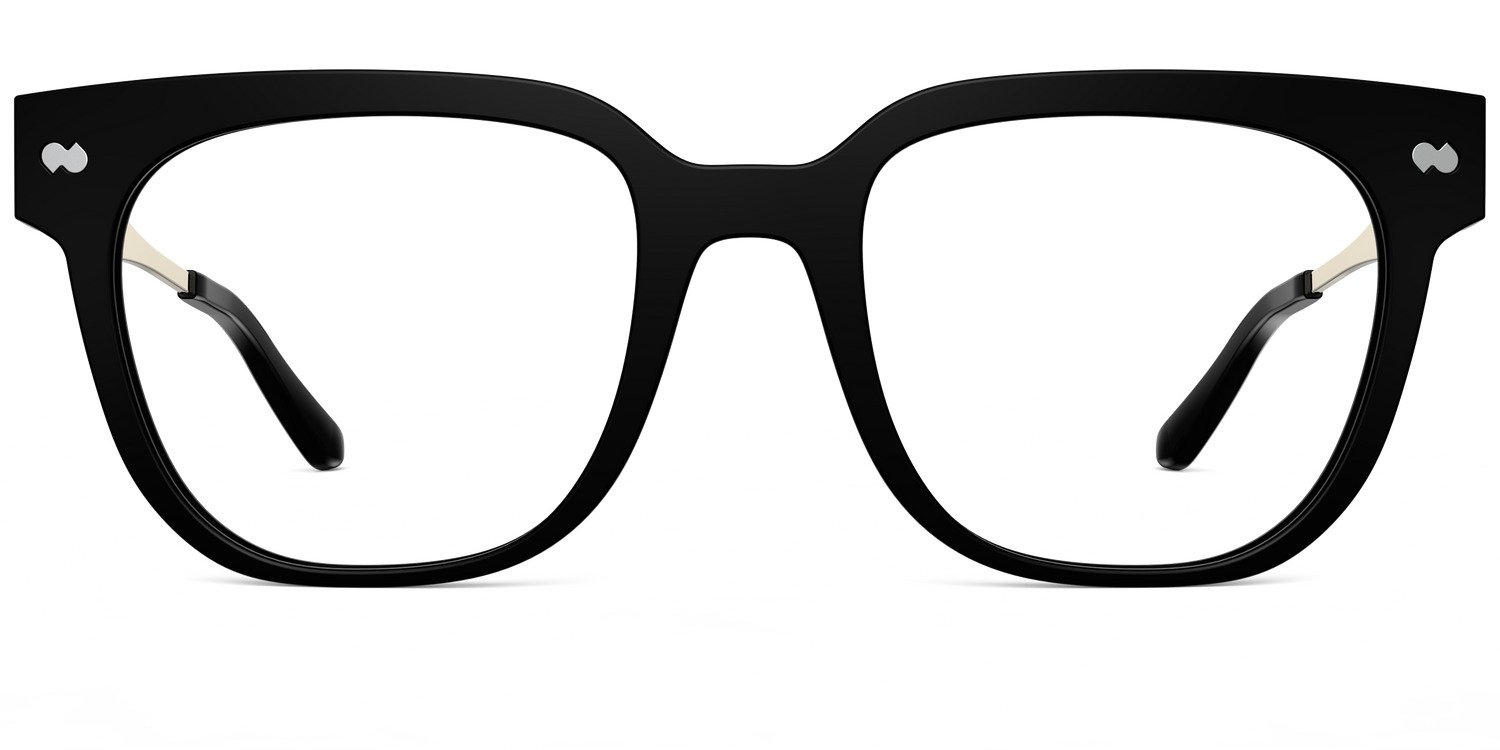 Mixed Material Black Gold Metal