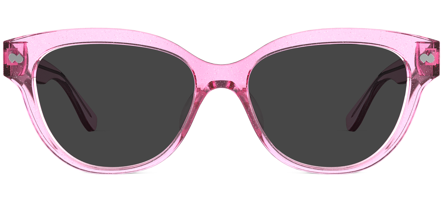 The Quinn - Pink Glitter Clear Sun