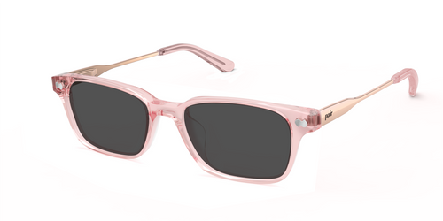 The Finley - Mixed Material Pink Clear Rose Gold Metal Sun