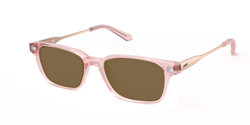 The Finley - Mixed Material Pink Clear Rose Gold Metal Sun