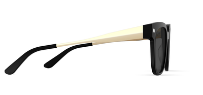 The Murphy - Mixed Material Black Gold Metal Sun