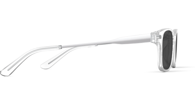 The Finley - Mixed Material Crystal Clear Silver Metal Sun