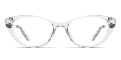 The ella - Crystal Clear Acetate Silver Metal