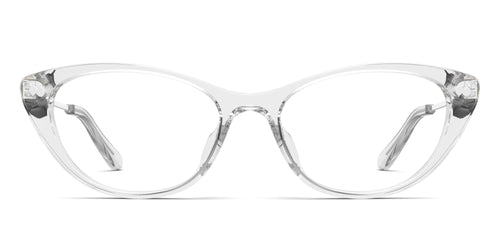 The ella - Crystal Clear Acetate Silver Metal