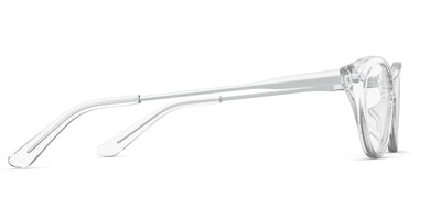 The ella - Crystal Clear Acetate Silver Metal