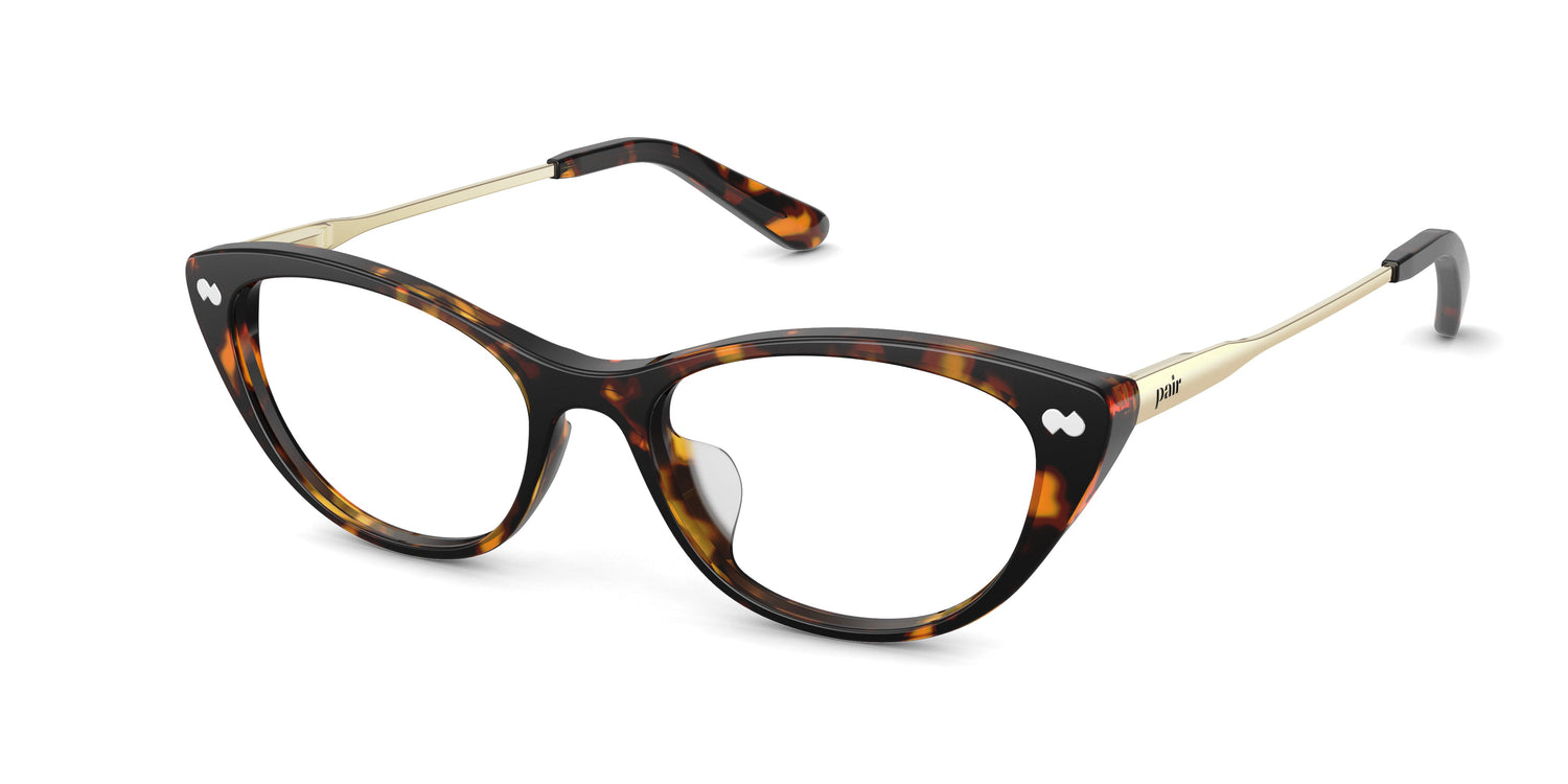 The ella - Tortoise Acetate Gold Metal