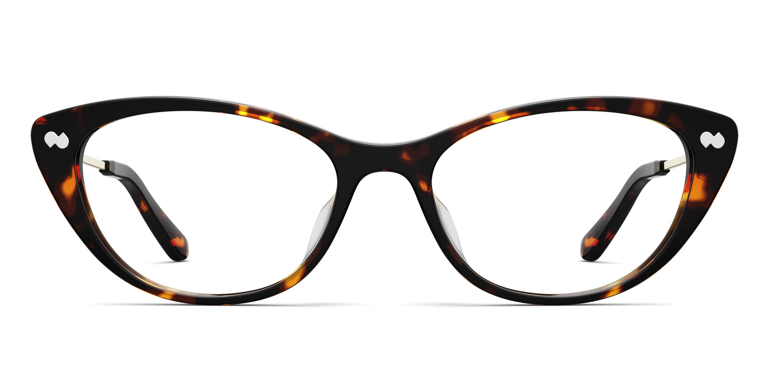 The ella - Tortoise Acetate Gold Metal