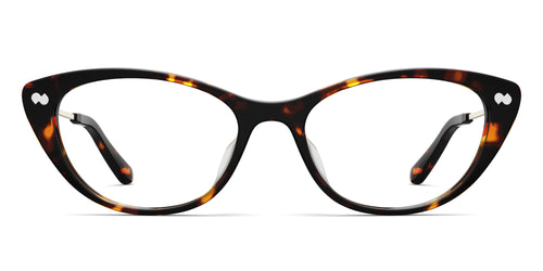 The ella - Tortoise Acetate Gold Metal
