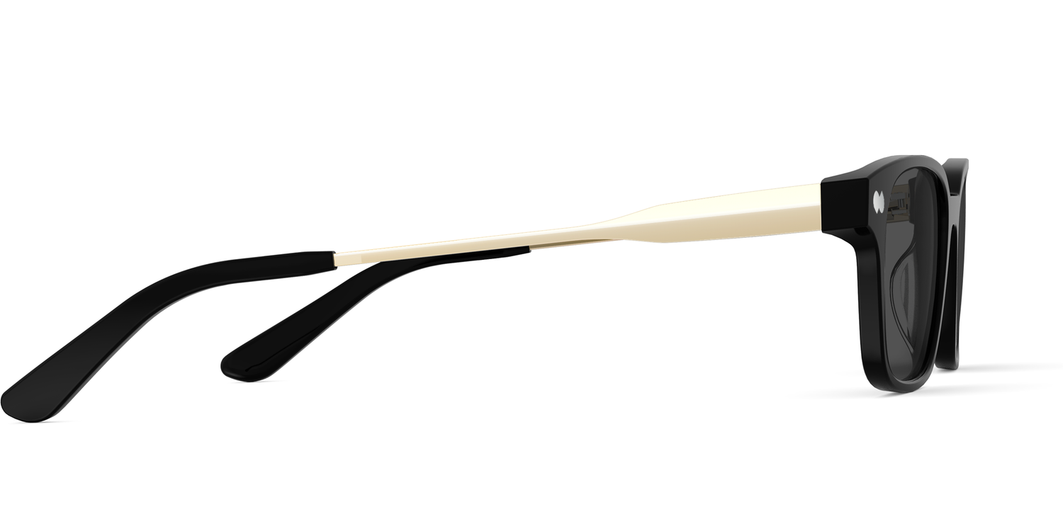 The Finley - Mixed Material Black Gold Metal Sun