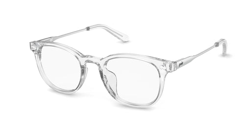 The Reese - Crystal Clear Acetate Silver Metal