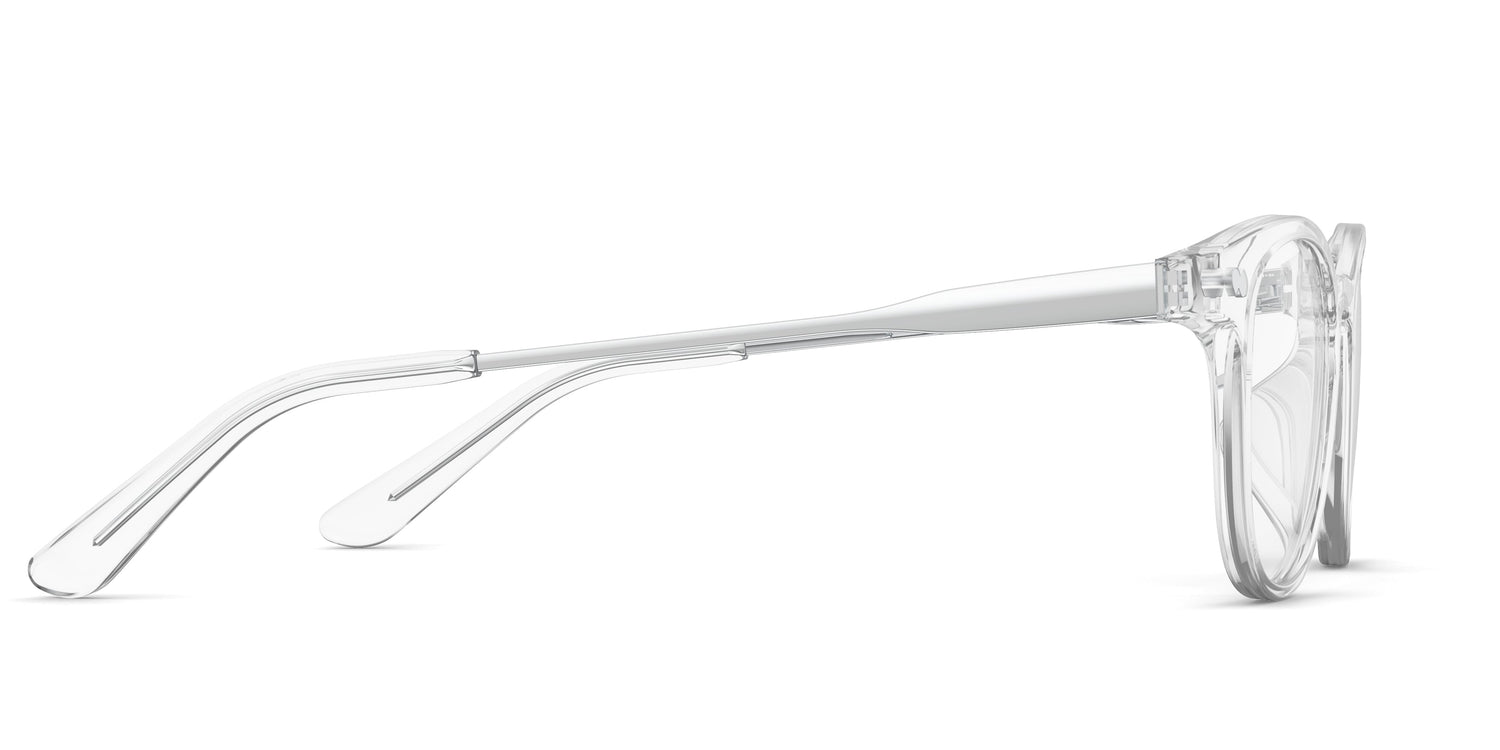 The Reese - Crystal Clear Acetate Silver Metal