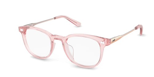 The Reese - Pink Clear Acetate Rose Gold Metal
