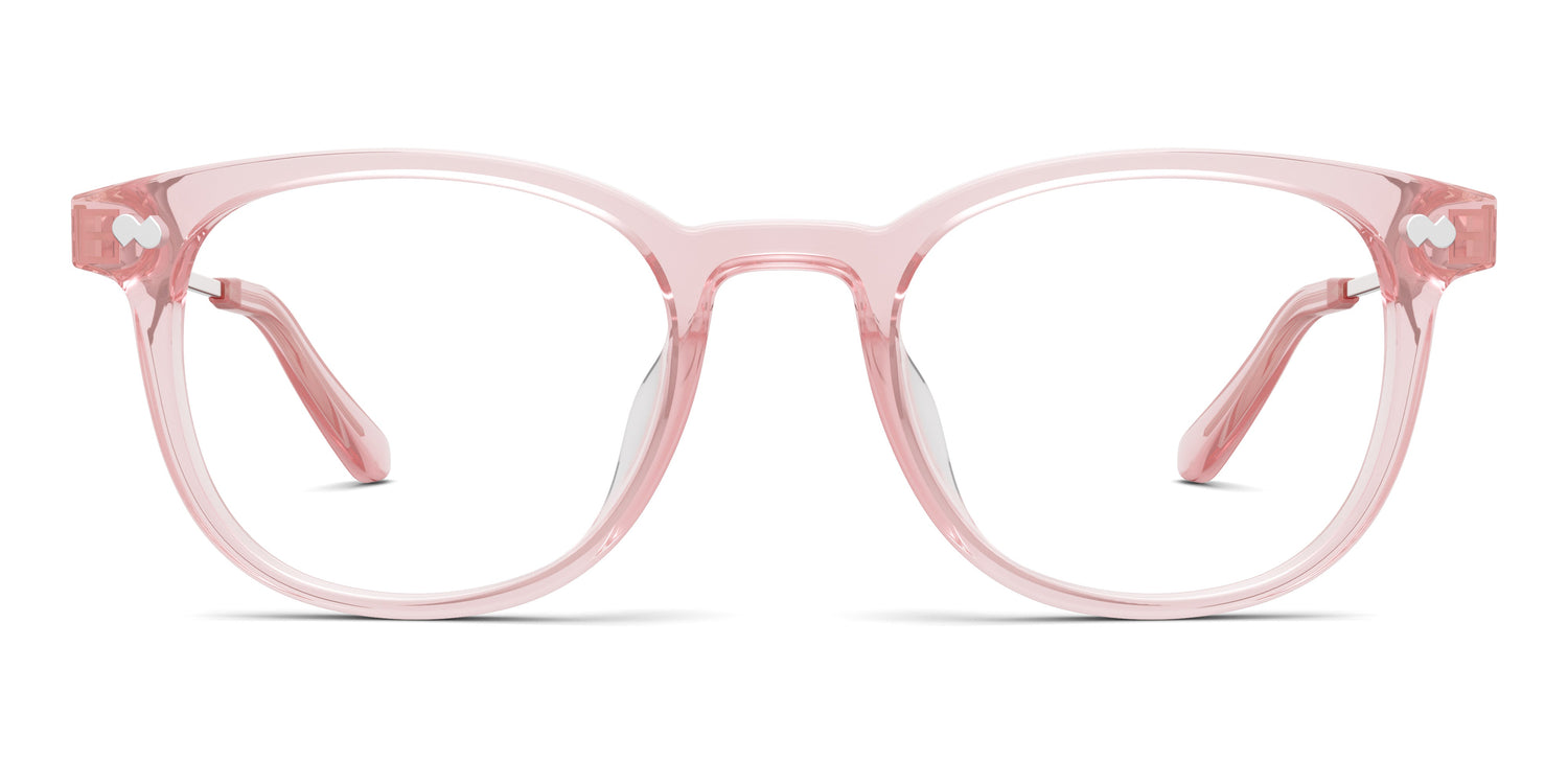 The Reese - Pink Clear Acetate Rose Gold Metal